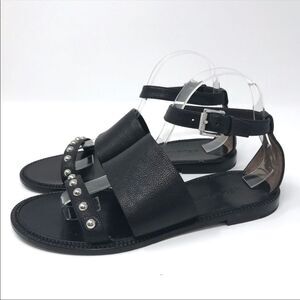 Belstaff Camden Studded Sandals Flats EU 38.5